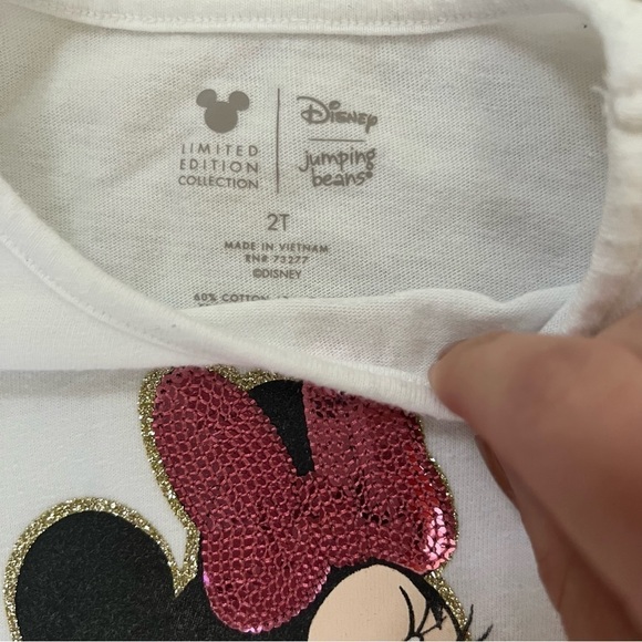 Disney’s Jumping beans Minnie Mouse long sleeve sequin t-shirt Size 2t - Picture 3 of 3